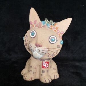 Vinatge 1980s Signed Sven Wejsfelt Gustavsberg Sweden Frihets Forlag Pottery Cat